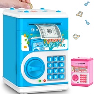 Piggy Bank for Kids, Electronic Coin Money Bank, Children's Safe Money Jar Toy Age 4 7 8 9 10 11 wit