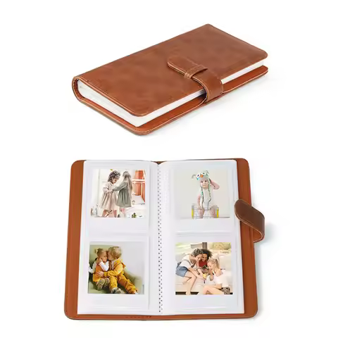 80 Pockets Retro PU Photo Album Fit For Instax Square Film For Fujifilm SQ1 SQ6 SQ20 SQ10 SP3 Camera