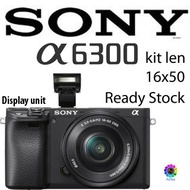 Sony Alpha a6300 Mirrorless Digital Camera with 16-50mm Lens ILCE- 6300 (Display Set)