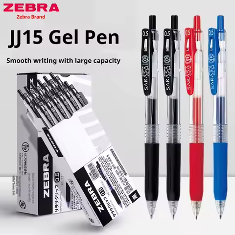 ZEBRA JJ15 Assorted 4 Colors Ink Gel Pen,SARASA Retractable pen 0.5Fast-Drying&Smooth Writing for ho