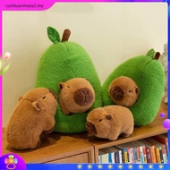 Capybara Plushie Gift 35cm/45cm/55cm - Avocado Capybara Comel | Patung Lembut Hadiah Hari Jadi Anak