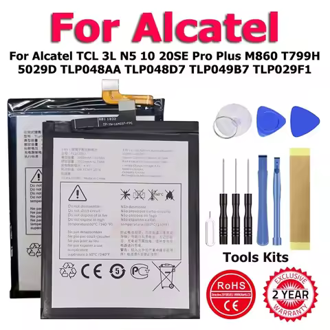 TLP048A7 TLP048AA TLP048D7 Battery For Alcatel TCL 3L N5 10 20SE Pro Plus M860 T799H 5029D TLP048AA