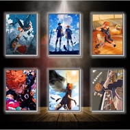 Haikyuu color-changing 3D led light painting - ANIME 3D led light painting for desk and night light 