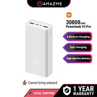 Xiaomi Mi Powerbank 3 USB Type C Fast Charge (30000mAh/18W) PB3018ZM Quick Charging USB-C
