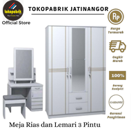 Paket Lemari 3 pintu Murah Set Lemari 3 pintu dan Meja Rias Kaca sliding - Paket murah 2 barang Lema