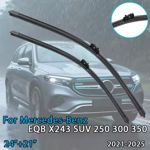 For Mercedes-Benz EQB X243 SUV 250 300 350 2021-2025 Car Wiper Blade Front Wipers Fit Merceds Pinch 