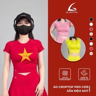 Women's Crop Top Pro C019 Hottrend Gladimax Fashion, 2in1 Crochet T-shirt with Personality Pad