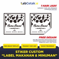 Custom Healthy Food Label Stickers, Fresh Fruit and Vegetable Package Packaging, Free Transparent Vi