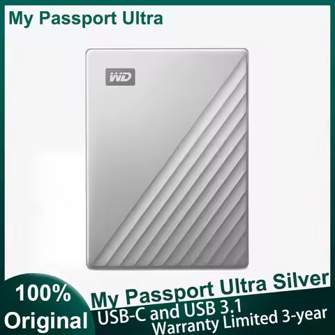 Weste My Passport Ultra 1TB 2TB 4TB PHDD External Hard Drive HDD 2.5" Hard Disk Type-C ncryption HDD