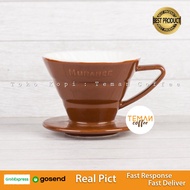 MRN V60 Ceramic Coffee Dripper V01 Brown