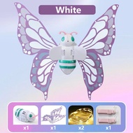 Electric Butterfly Wings Kids LED Elf Fairy Wings Costume Colorful Angel Wings With Music Girl Party