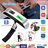 110lb/50kg Luggage Scales Digital LCD Display Electronic Luggage Hanging Scale Pocket Weighing Scale