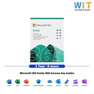 Microsoft Office 365 Family - 1 Year 6 Users