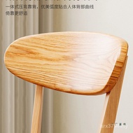 Leisure Log Solid Wood Back Chair Dining Chair Dining Chair New Commercial Dining Table Chair Dressi