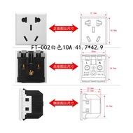 Embedded Five-Hole Socket National Standard Two Three-Hole Desktop AC Power Socket Cassette Cabinet 