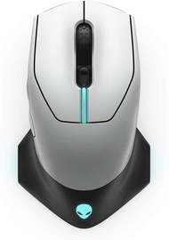 Alienware 610M AW610M Wired/Wireless Gaming Mouse Lunar Light Silver