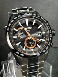 SEIKO ASTRON 男士 GPS 太陽能手錶鈦陶瓷黑色錶盤 7X 系列 SBXA017 7X52-0AF0 全館服務費$0