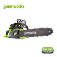 Greenworks เลื่อยโซ่แบตเตอรี่ ขนาด 40V กำลัง 0.9 แรงม้า บาร์ 10 นิ้ว (ไม่รวมแบตเตอรี่และแท่นชาร์จ)