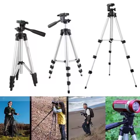 Universal Digital Camera Tripod Stand Lightweight 42.5in Video Filming Table Stand Heavy Duty Adjust