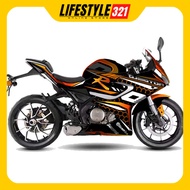 Qjmotor SRK250r Stickers Decals Motorcycle Body Stickers Films Srk250r Cyber Orange