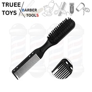 Fade Brush Comb Fade Fading Brush 2 in 1 Handle Barbershop Salon Hair Cutting mini brush for hair re