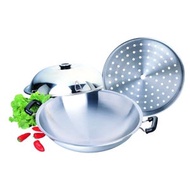 ZEBRA 176201 WOK 38CM W/LID &amp; STEAMER 5-PLY