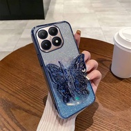 Casing For Xiaomi 15T 15T Pro SoftCase Luxury Glitter Butterfly