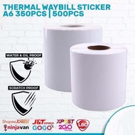 4 roll Sticker Thermal A6 Size 100mm x 150mm 500pcs - Officom Label paper Sticker