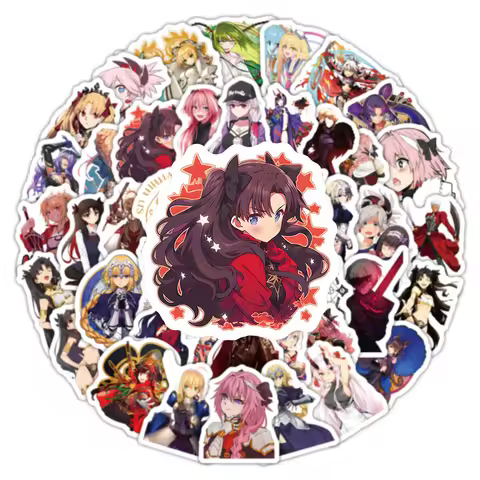 10/30/50/100pcs Fate/Grand Order Anime Game Stickers Cute Cartoon Girl Decals Water Bottle Luggage P