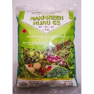 1KG Maxigreen Hijau 63 Fetilizer (21-21-21+TE) Baja Subur