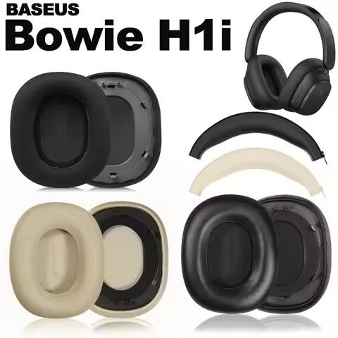 Earphone pads For BASEUS Bowie H1i replacement Earpads Mesh cloth Memory Covers Sponge Soft Protein