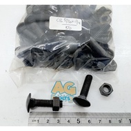 50 Sets of CB Bolts 5/s 16 x 11⁄4 Black Truck Bed Bolts 12 an 3.3cm Fence/s Bumper/s Umbrella/s