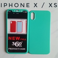 X Xs Premium Hard Case 360 Green Phone Case Tempered GlassTOSCA