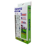 Cento 3/4 way portable socket + 2 USB (813N2USB/814N2USB)