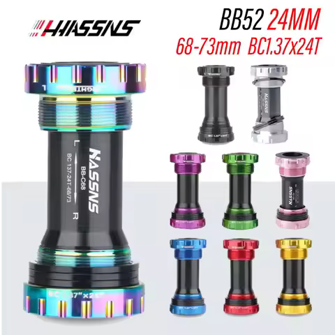 HASSNS bb52 bottom bracket Threaded BB 68 / 73mm For Shimano prowheel IXF Integrated Crankset bb68 b