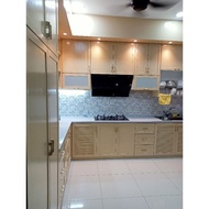 European style kitchen cabinet/ Nyatoh Doors/ kitchen cabinet/ bar table/ island table/ partition