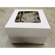 Window Cake Box Folding Box with Window, Kuih Lapis Kotak Kek Tingkap 9 x 9 x6.5