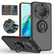 Armor Matte Case For Honor Magic 6 5 Lite 5G Magic 6 Pro X9b X9a Cover Ring Magnetic Holder Stand Sh