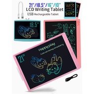 Electronic Writing Board 21 /18.5 Inch Rechargeable Writing Tablet Kids Drawing Pad 16 /10 Inch Doodle LCD Blackboard Toys for Office