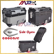 Coocase 30L Side Open Aluminium Box,Top Box Motorcycle