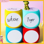ARI Erasable Foam Dice Educational Dice Toy Giant Foam Game Cube Erasable Eva Dice for Kids Large Dr