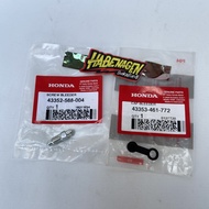 43352568004/43353461772 | nepel baut Screw Bleeder set setelan karet kaliper Cap Bleeder tutup pembu
