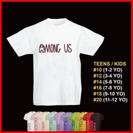 Among Us Tshirt for kids Logo Design
