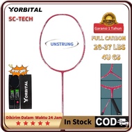 ORBITAL SC-TECH PETIR Unstruk Full Carbon Red Badminton Racket 28-37lbs Professional Competition Typ