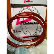 V rossi 17 x 140 Tibrown alloy rims brown wm thick and flash