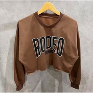 RODEO CROWNS Babyterry Crop Sweater (LD 110, P 43)