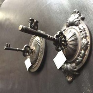 古典歐風鑰匙造型壁飾/壁掛/庭院花盆掛勾/仿古鑄鐵居家裝飾～生活工場 原價600元