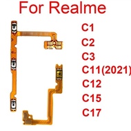 For Oppo Realme C11 C12 C15 C17 C1 C2 C3 Power Volume Button Flex Cable Side Volume Power on OFF Key