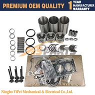 3TNE74 Overhaul Rebuild Kit With Gasket Kit Engine Bearings Set For Yanmar Engine 3D74 3D74E
