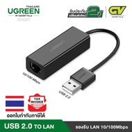 UGREEN USB 2.0 To 10/100Mbps Network Adapter รุ่น 30305T ใช้ได้กับ โน้ตบุ๊ค, Macbook, Wii/Wii U,  Su